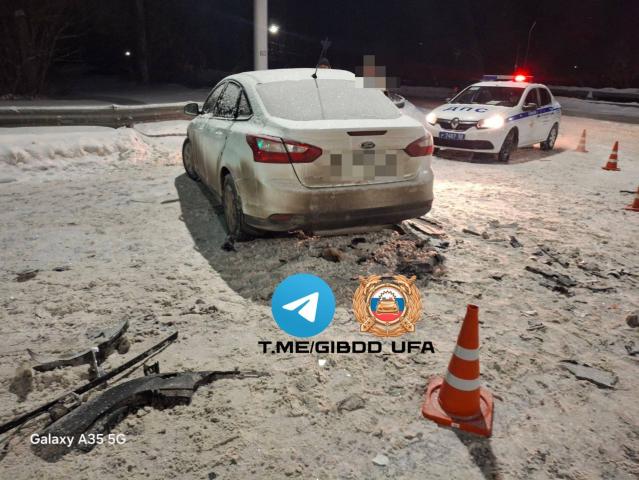 Двое пострадали при столкновении иномарок на улице Перспективной в Уфе