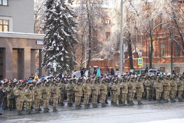 Из Уфы в зону СВО проводили батальон им. Салавата Юлаева