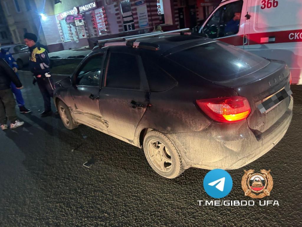 Девушка пострадала в аварии на улице Кольцовой в Уфе