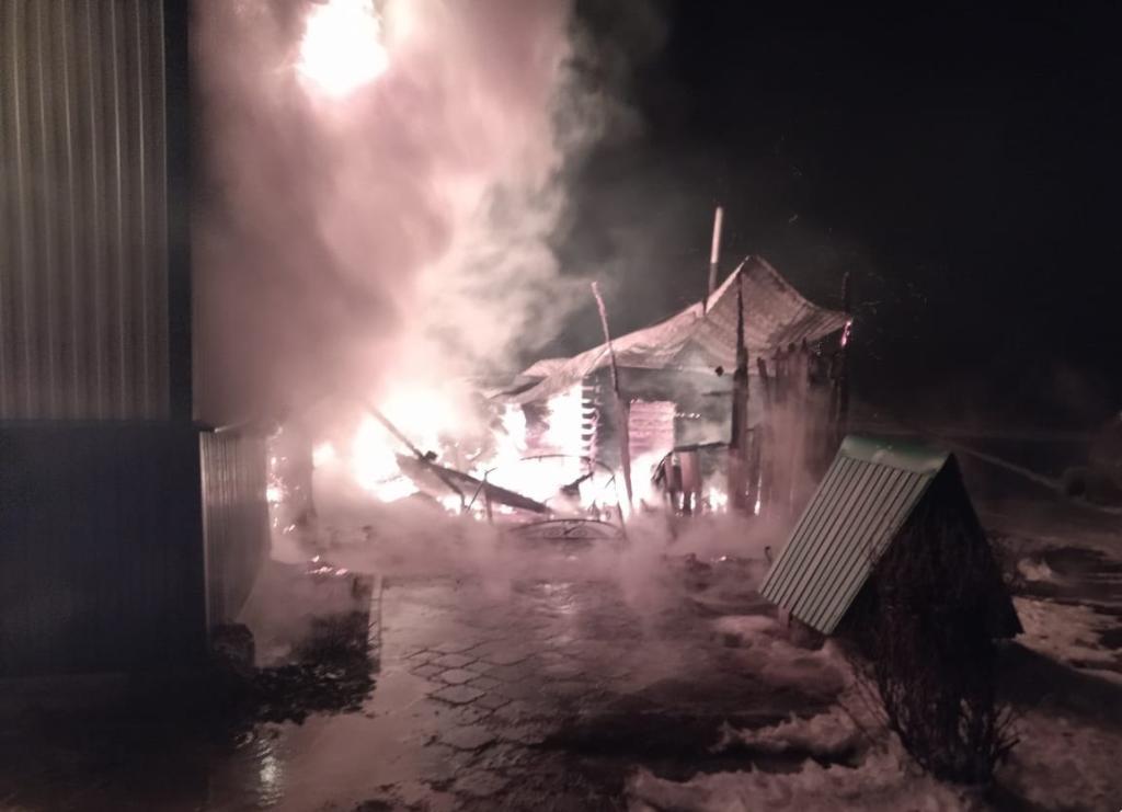 В пожаре в Татышлинском районе пострадал мужчина