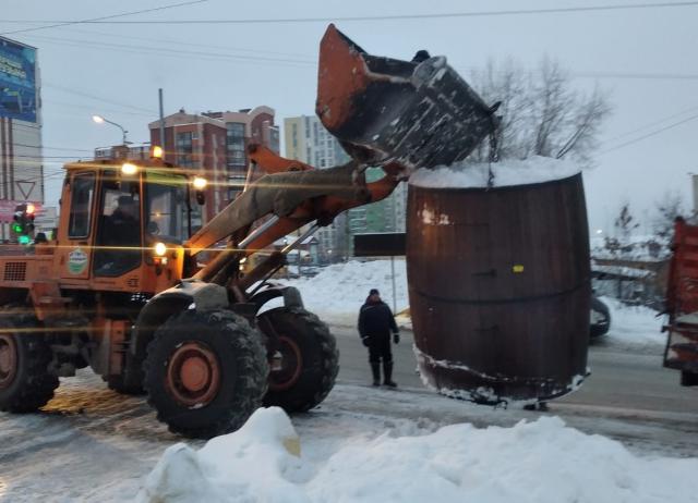 В Уфе снесли незаконный торговый объект