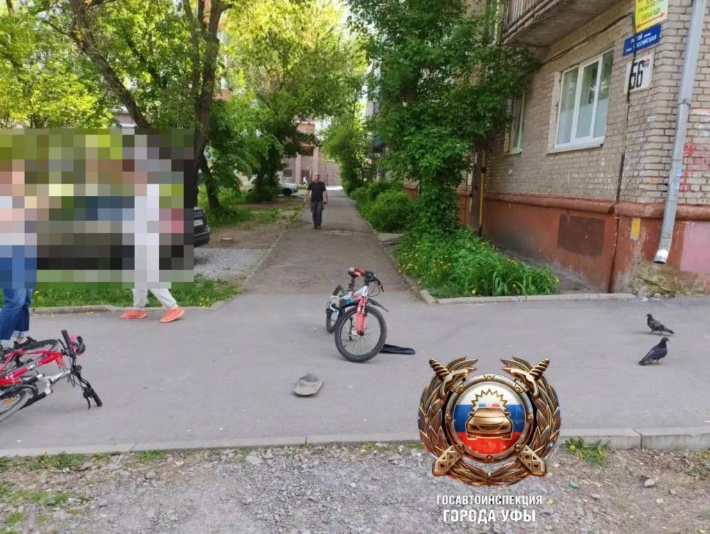 Иномарка сбила 11-летнего велосипедиста в Уфе