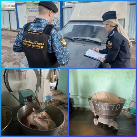 В Башкирии приставы арестовали у пекарни духовки и тестомесильные машины