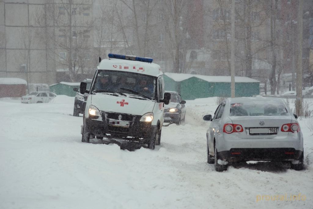 В Башкирии мужчина сорвался с крыши во время чистки снега