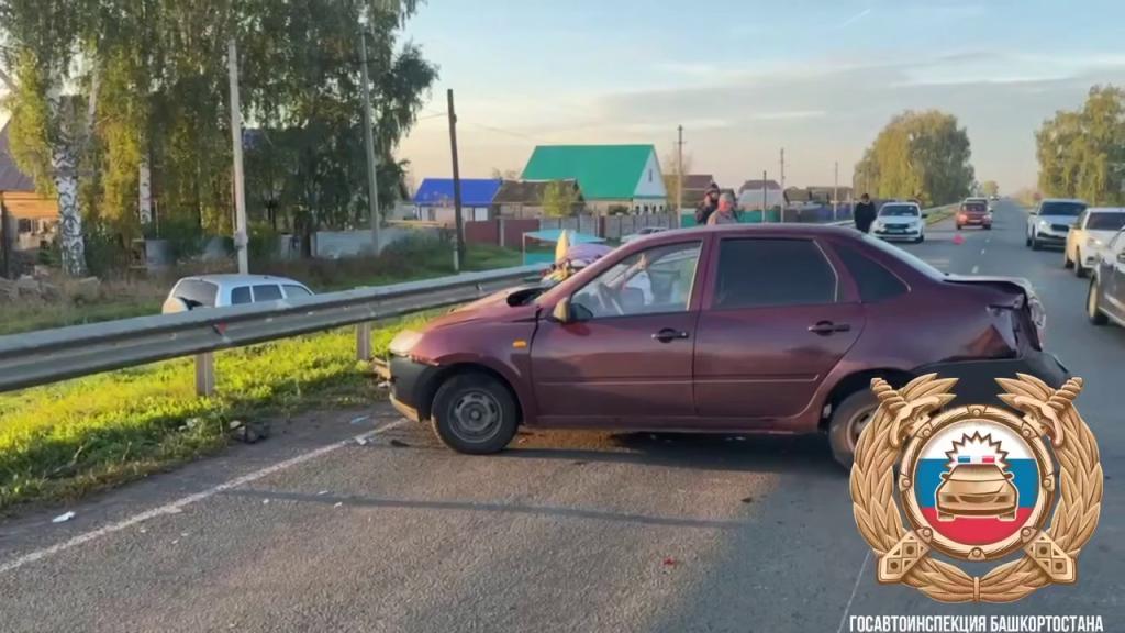 Водитель мотоблока погиб в Башкирии при столкновении с легковушкой