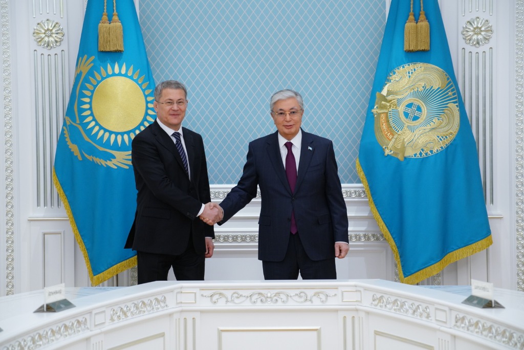 Радий Хабиров встретился с президентом Казахстана