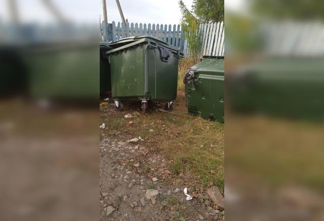 В Салаватском районе появилась банда, крадущая колеса мусорных контейнеров
