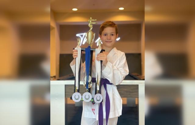 Уфимский четвероклассник взял «золото» на турнире по каратэ в США