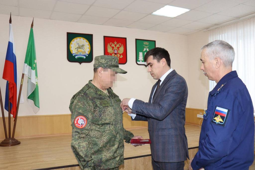 Добровольца из Башкирии наградили медалью «За отвагу»