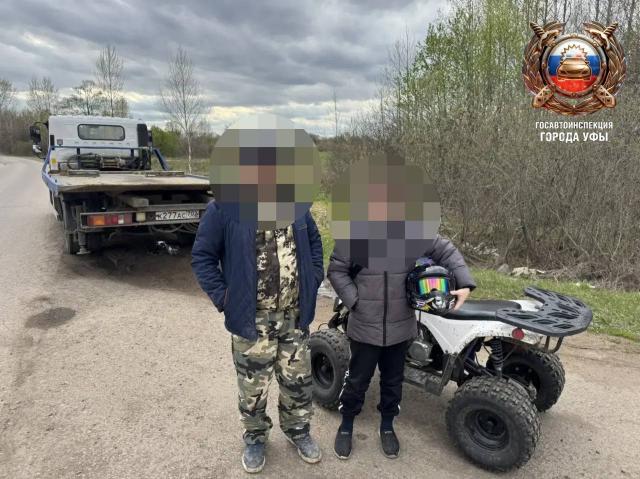В Уфе поймали 13-летнего подростка за рулем квадроцикла