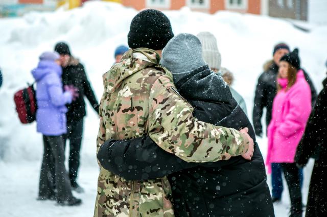 Из Башкирии в зону СВО проводили бойцов после отпуска