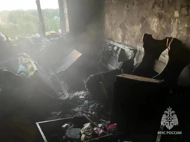 61-летняя женщина погибла при пожаре в Октябрьском