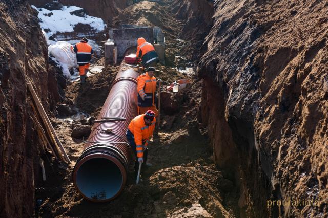 «Донаэродорстрой» проложил четверть протяженности трубопровода коллектора в Уфе