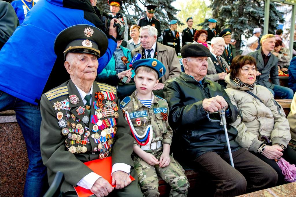 Фоторепортаж с празднования в Уфе 77-й годовщины Победы в Великой Отечественной войне