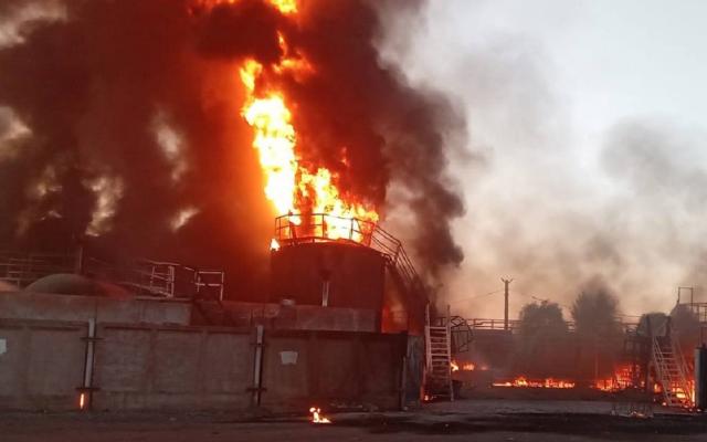 В Уфе локализовали пожар на складе ГСМ у вокзала